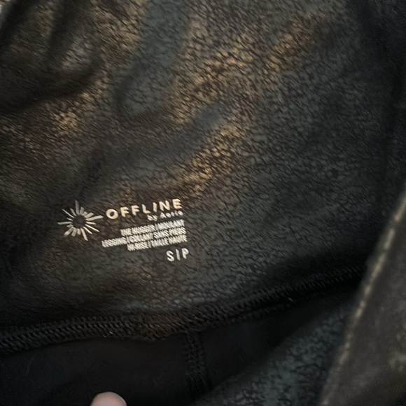 Offline by aerie leggings in faux leather black - Picture 3 of 4